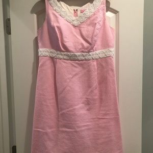 Lilly Pulitzer pink and white dress